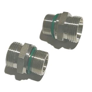 GE22LMEDOMD71,GE-M-ED Male Stud Connector Male Metric Thread – ED (ISO 9974) / EO 24° Cone End